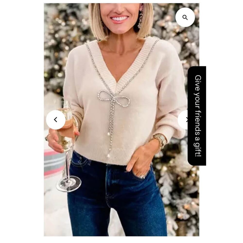 Sz M - Express Reversible Merino Wool Blend Sweater